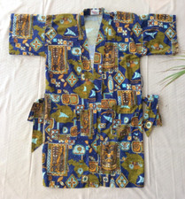 Go Barefoot in Paradise Hawaiian Robe Swimsuit Coverup Vintage