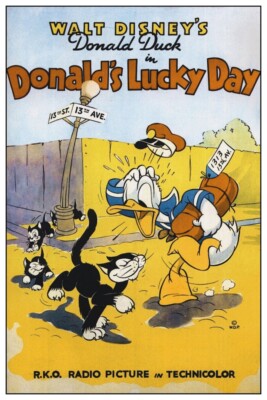 DISNEY'S DONALD'S LUCKY DAY  - COLLECTOR POSTER (B2G1 FREE!!)