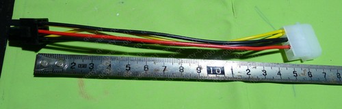 Molex IDE to 6 Pin PCI-E Graphic Card GPU power Cable Adapter 15cm - Picture 2 of 4