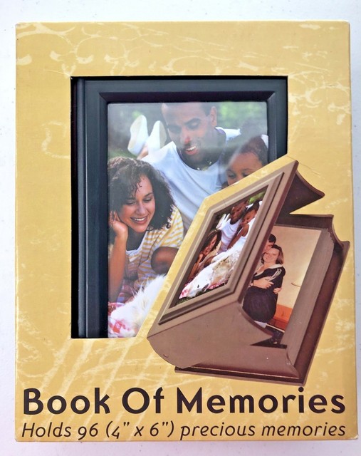 Book of Memories Deluxe Wooden Photo Album Holds 96 4” X 6” Photos for