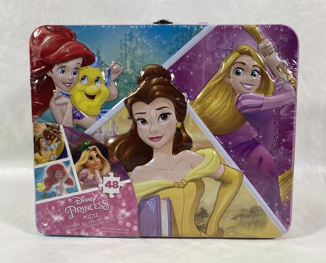 Disney Princess Puzzle Tin Lunchbox 48 Pieces NEW SEALED eBay