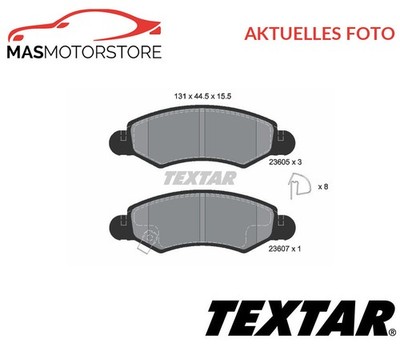 SATZ BREMSBELÄGE BREMSKLÖTZE TEXTAR 2360501 A FÜR SUZUKI WAGON R+,IGNIS II