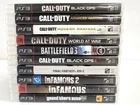 Lot of 10 PlayStation 3 PS3 Games w/ COD, Final Fantasy, GTA5 & More (Untested)