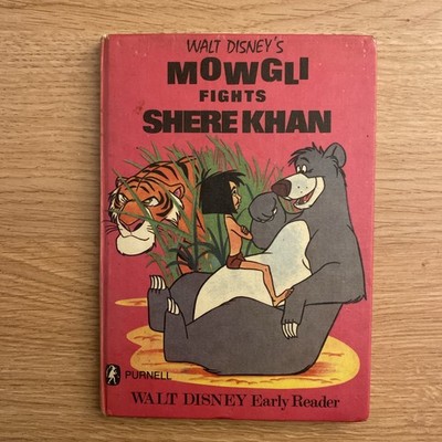 Mowgli Fights Shere Khan WALT DISNEY EARLY READER Jungle Book 1969