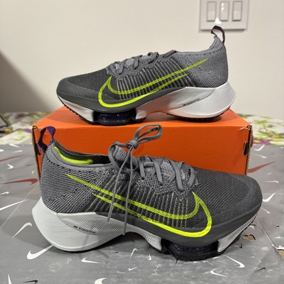 Size 7 - Nike Air Zoom Tempo NEXT% Flyknit Particle Grey Volt CI9923-004
