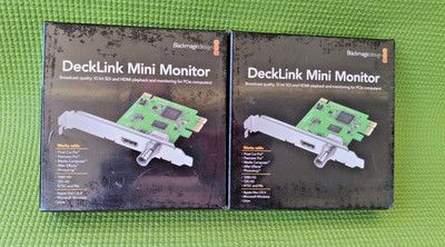 Lot of 2 New Blackmagic Design DeckLink Mini Monitor