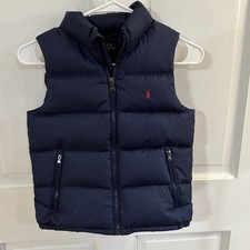 Polo Ralph Lauren Boys Quilted Duck Down Vest Size 7