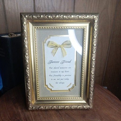 forever friends quote Framed Golden Heartfelt Beautiful 2005 vintage excellent .