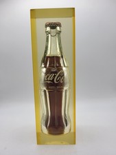 Original Glas Coca Cola Flasche ummantelt mit Acryl oder Plexiglas. Vintage RAR