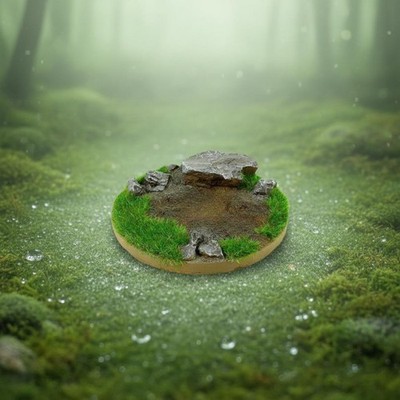Miniaturlandschaftsmodell Detailreich Graslandschafts-Plattform Harzmaterial