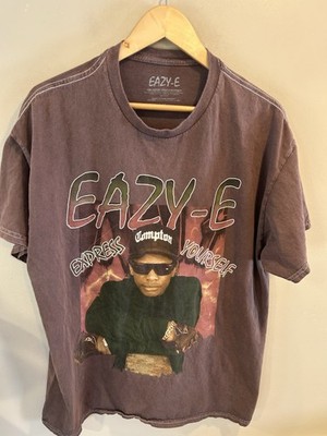 Eazy E Express Yourself Mens Graphic Tee Brown Large 