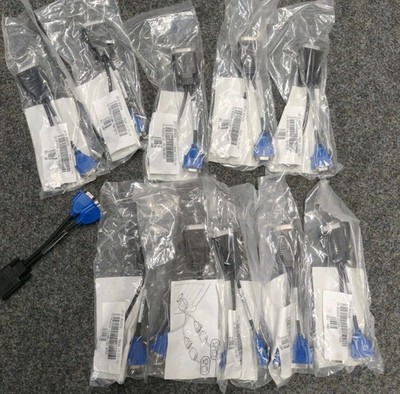 10x Original HP DMS-59 auf 2 x VGA Splitter Y Adapter Grafikkarte Kabel DMS 59