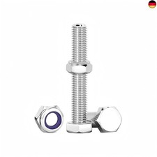 Wjelet 10 Stück M8 x 60mm Schrauben Set mit Muttern und Unterlegscheiben,