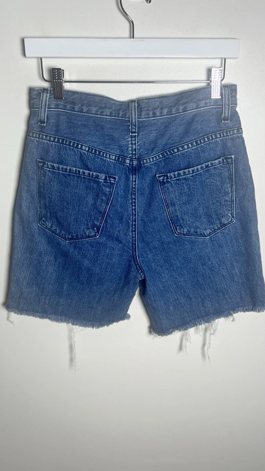 J Brand женщин 27 джинсовой ткани необработанный кромки кнопка мухи высоты Бермуды шорты новый без ЯРЛЫКОВ - Изображение 3 из 4