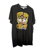 Homage Steelers Country Minkah Fitzpatrick XL Graphic T-Shirt Black Vintage Sty