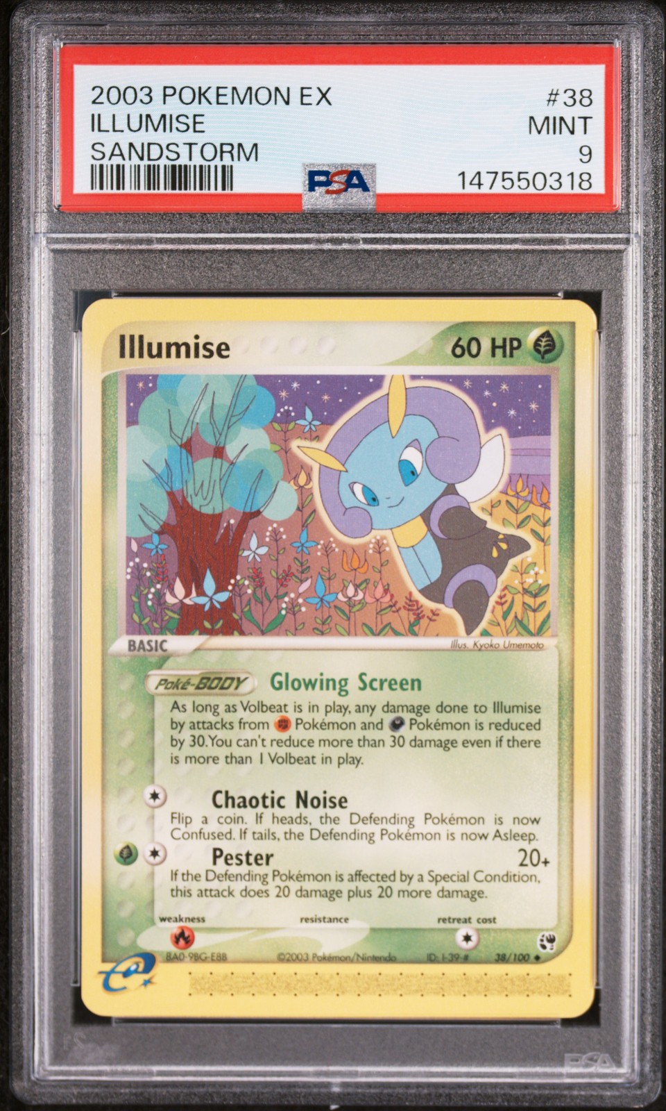 2003 Pokemon Ex Sandstorm Illumise Sandstorm PSA 9 #38