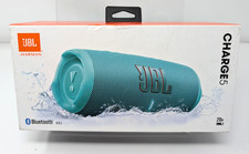 Open Box, JBL Charge 5 Portable Waterproof Speaker with Powerbank, Teal