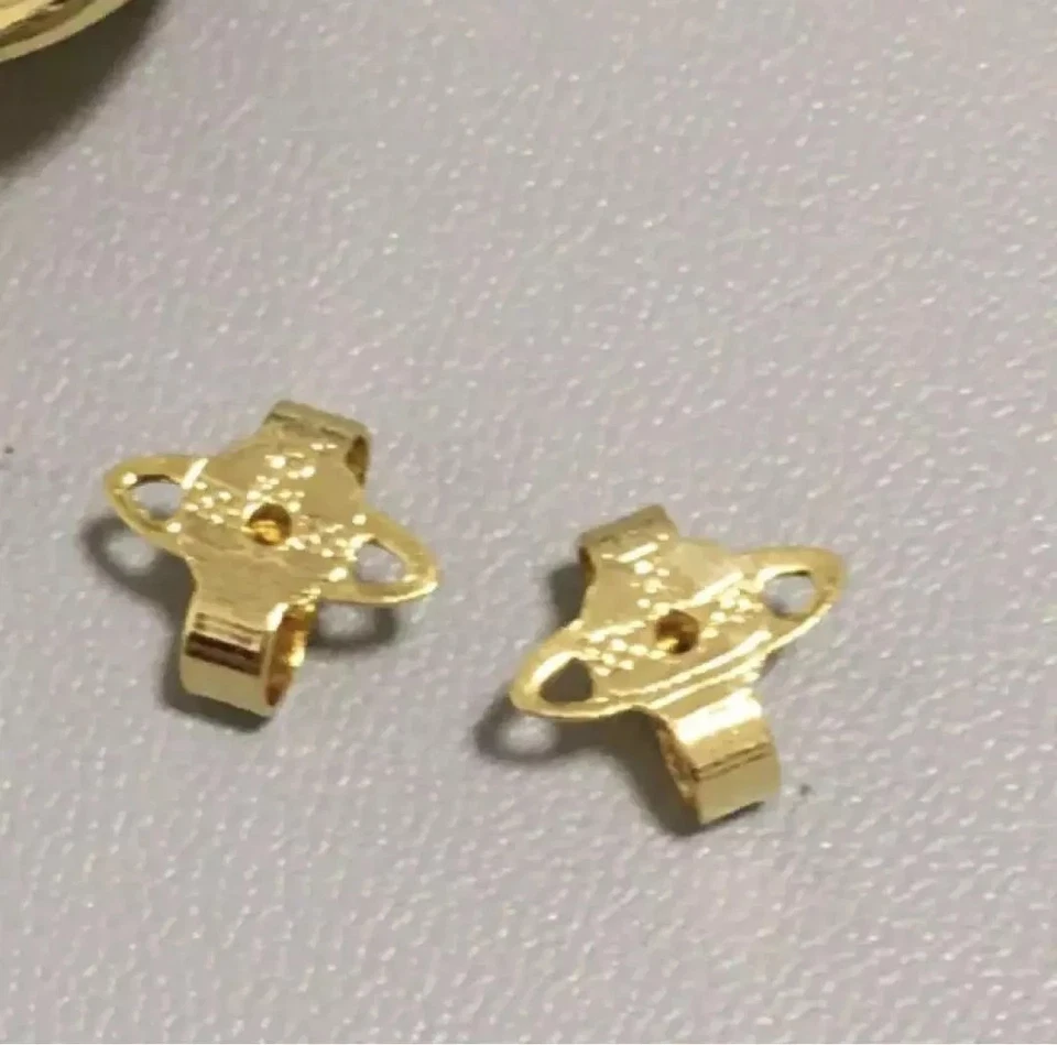 Pendientes colgantes Vivienne Westwood oro orbe 3D perlas largas usados sin defectos Foto 3 de 3