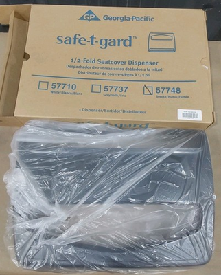 #ad Georgia Pacific Toilet Seatcover Dispenser 1 2 Fold Safe t gard $15.00