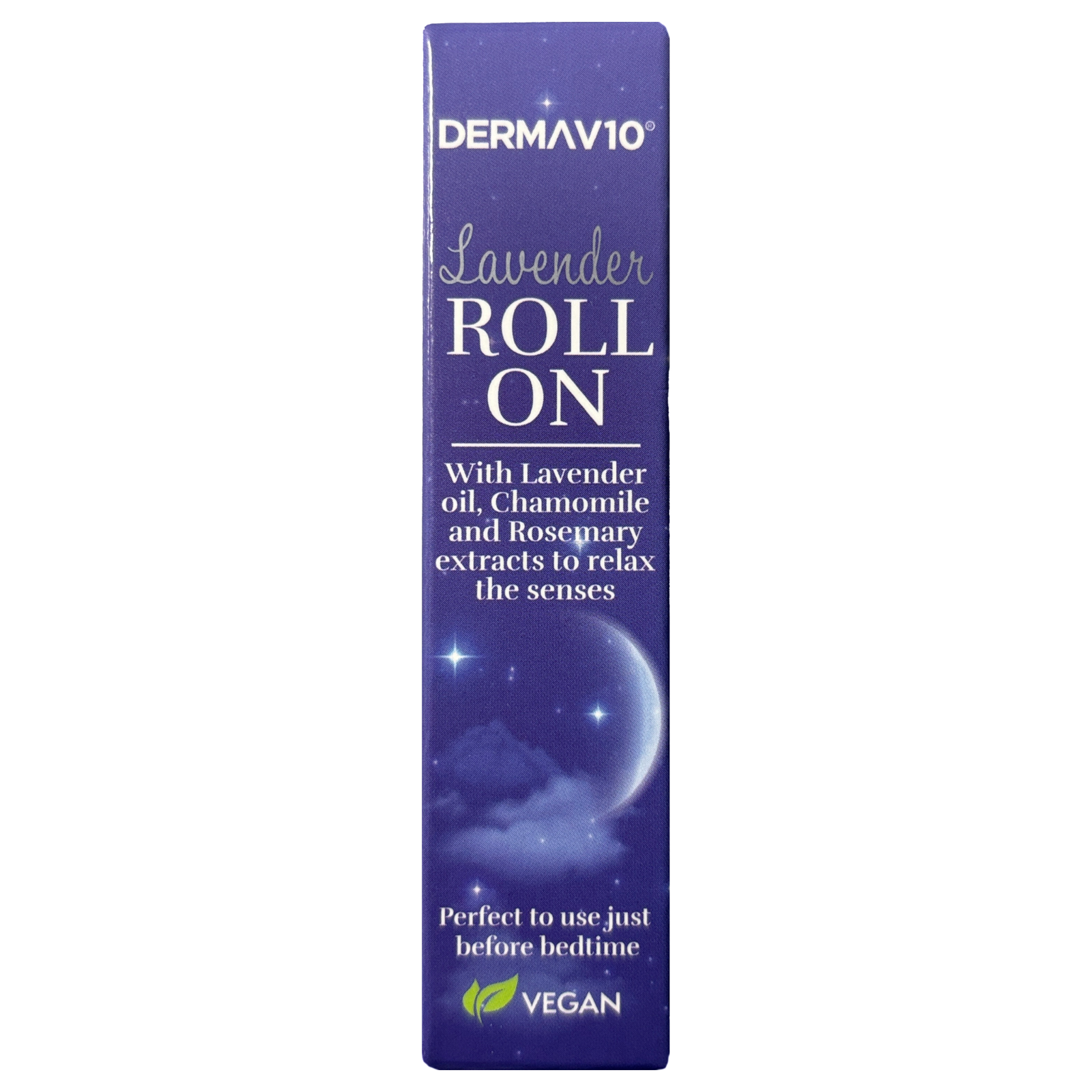 Derma V10 Roll On Lavender Chamomile Rosemary Relax Vegan - 10ml