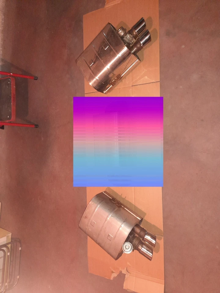 Coppia Silenziatori Marmitte Di Scarico Sx E Dx Ferrari 550 Maranello E  F 575  - Immagine 2 di 4