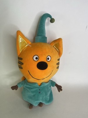 Kid-e-Cats Kidecats Tri Kota Pudding Cat Plush Stuffed Toy Russian Cartoon Show