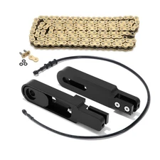 Aluminum Swingarm Extension Black Line Chain For Kawasaki ZX10R 04 05 08 09 10