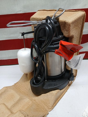 #ad NEW OPEN BOX RIDGID 1 HP Stainless Steel Dual Suction Sump Pump $151.99