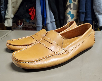 MERCANTI FIORENTIINI Leather Brown Penny Driving House Loafers MF-3178 Size 11B
