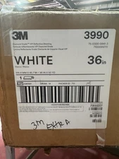 3M Diamond Grade VIP Reflective Sheeting 3990, White, 36 in x 50 yd 