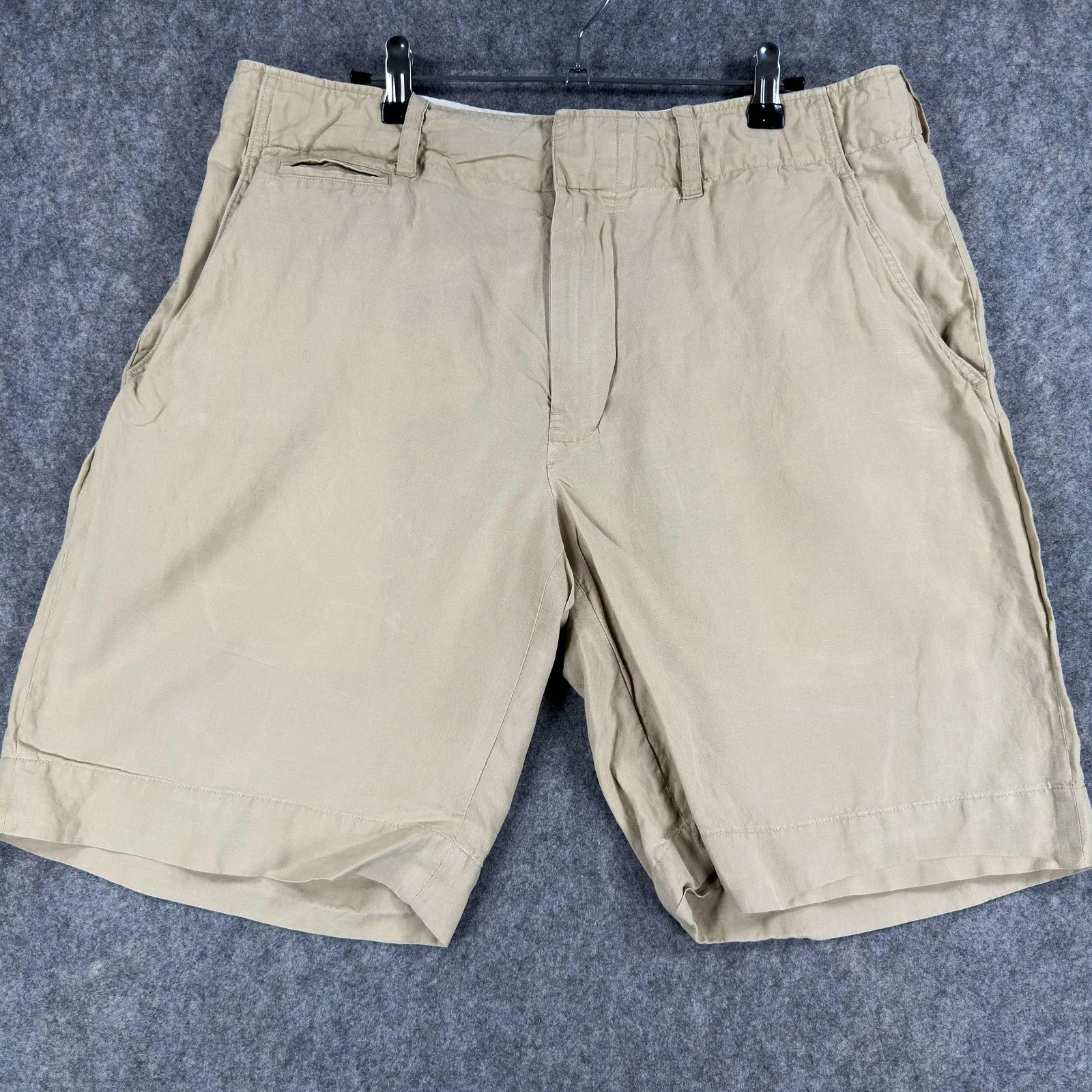 Polo Ralph Lauren Shorts Mens 34 Beige Linen Silk Chino 9 In Inseam Casual
Opens in a new window or