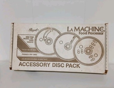 La Machine Food Processor Acessory Disc Pack Model No. V588 V66315