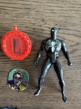 Marvel Secret Wars Black Spider-man w  shield & 1 hologram 80s vintage 1984