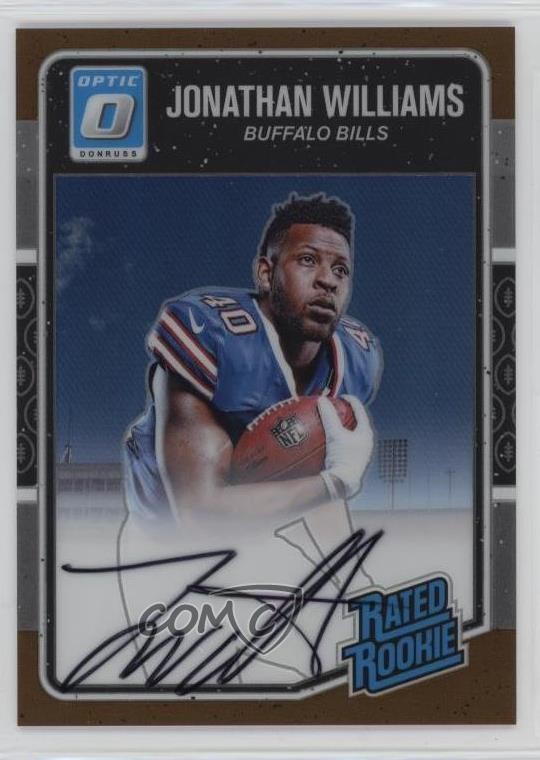 2016 Donruss Optic Rated Bronze Signatures Jonathan Williams Rookie Auto RC 10k8