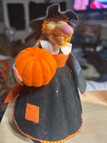 Vintage Halloween Wooden Blocks & Witch - Picture 5 of 9