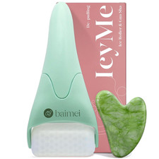Icyme Cryotherapy Ice Roller and Gua Sha Facial Tools Reduces Puffiness, Skin Ca