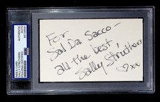 Sally Struthers - Index Card Autograph  - PSA Tallboy Holder - 85738591