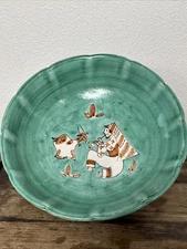 CAS Vietri RARE 9.75" Pottery Pasta Bowl Shepherd Goat by Artist Irene Kowaliska