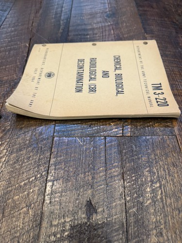 VTG Army Chemical Bio & Radiological Decontamination 1964 Book TM 3-220 Vietnam - 第 4/5 張圖片