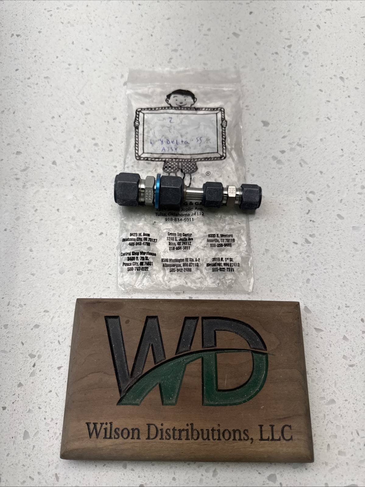 Parker Dielectric Union 3/8 X 1/2 6-8DBTA-SS Stainless