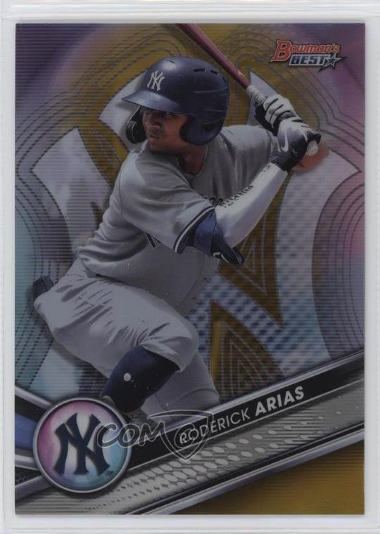 2022 Bowman's Best Top Prospects Gold Refractor 6/50 Roderick Arias #TP-13 0hw6