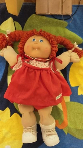 Cabbagepatch Kids Vintage, Orange Hair Blue Eyes, One Tooth, Cert, OK Factory