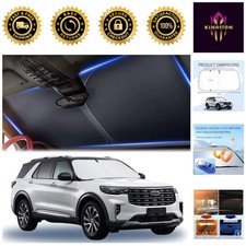 300t Thickened Car Sunshade - Universal Fit 57.08 X 31.5 Inch - Cool Interior
