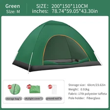 2-3Person Outdoor Pop up Tent Waterproof Automatic Camping UV Protection Tents L