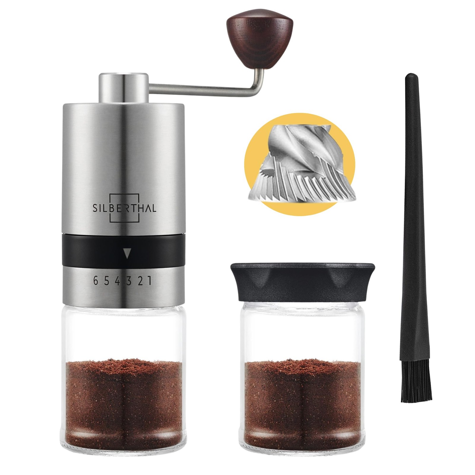 Macinacaffè Manuale Regolabile Professionale Inox - Macina Caffè Casa