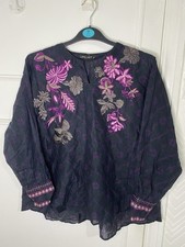 New Black & Purple Limelight Kurta Size S