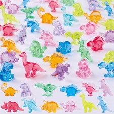 120Pcs Mini Dinosaur Figurines 12 Styles Tiny Resin Animals to Hide,Small Pla...