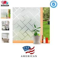 Multi-Functional Frosted Window Film for Home - 17.5" x 78.74" Easy Installation