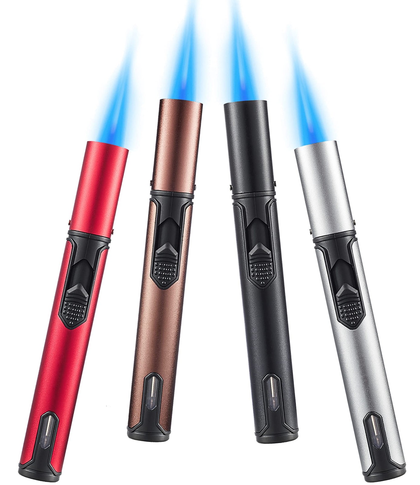 S, 6-inch Refillable Pen Lighter Adjustable Jet Flame