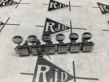 Vintage Style Deluxe Plate Tuners Tuning Keys Pegs Heads In Line Right Chrome